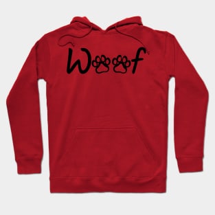 Woof (black) Hoodie